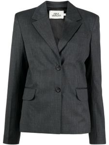 Kika Vargas blazer Harper à simple boutonnage - Gris