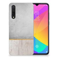 Xiaomi Mi 9 Lite | Bumper Hoesje | Wood Concrete