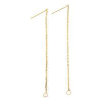Creativ Company Oorbellen van ketting verguld, 1 paar