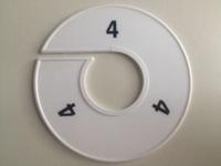 Maatring 11cm wit/zwart 4