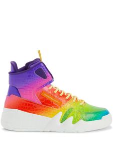 Giuseppe Zanotti baskets montantes Rainbow - Jaune