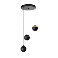 Hanglamp Singapore zwart 3 lichts