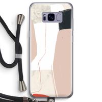 Lava: Samsung Galaxy S8 Transparant Hoesje met koord
