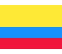 10x Vlag Colombia stickers 10 cm - thumbnail