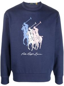 Polo Ralph Lauren sweat en coton à logo imprimé - Bleu