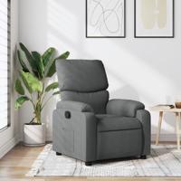 Relaxfauteuil Donkergrijze Stof