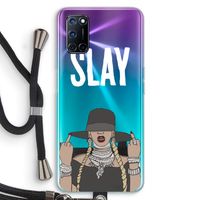 Slay All Day: Oppo A72 Transparant Hoesje met koord
