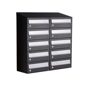 Allux Hive Set 2-Breed, 5-Hoog Met Dak Zwart - 40030070_2x5d