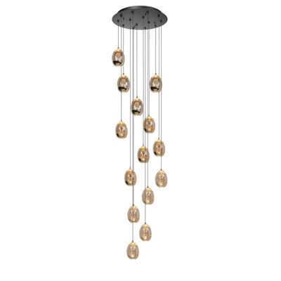 Highlight HanglampGolden Egg zwart 14-lichts - H5454.01