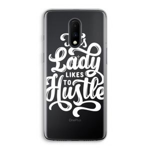 Hustle Lady: OnePlus 7 Transparant Hoesje