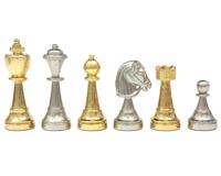 De Messina goud- en zilververgulde Italiaanse schaakstukken