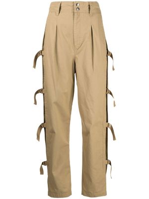 MARANT ÉTOILE pantalon Keowina fuselé à taille haute - Tons neutres