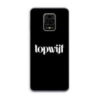 Topwijf Zwart: Xiaomi Redmi Note 9 Pro Transparant Hoesje