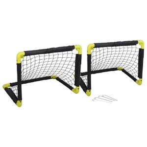 2x Opvouwbare voetbaldoelen 50 cm