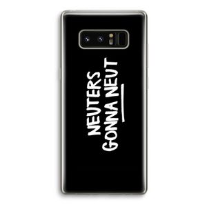 Neuters (zwart): Samsung Galaxy Note 8 Transparant Hoesje