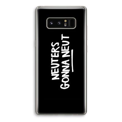 Neuters (zwart): Samsung Galaxy Note 8 Transparant Hoesje