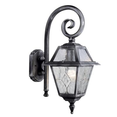 Searchlight Klassieke muurlampGenoa Curl zwart zilver - 1515