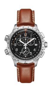 Horlogeband Hamilton H0017791253501 / H600779100 Leder Bruin 22mm