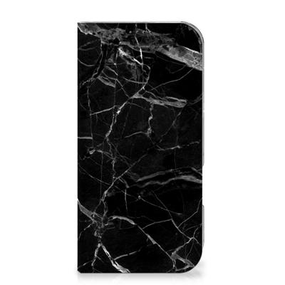 iPhone 16 Pro Max | Standcase | Marmer Zwart - Origineel Cadeau Vader