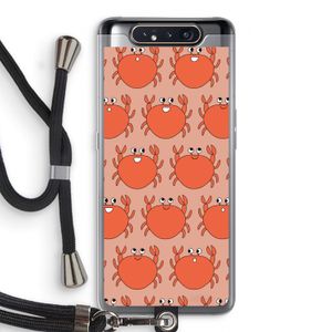 Krab: Samsung Galaxy A80 Transparant Hoesje met koord