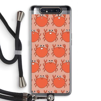 Krab: Samsung Galaxy A80 Transparant Hoesje met koord