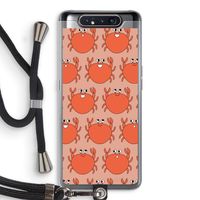 Krab: Samsung Galaxy A80 Transparant Hoesje met koord