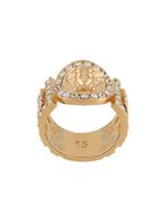 Versace bague La Medusa sertie de cristal - Or