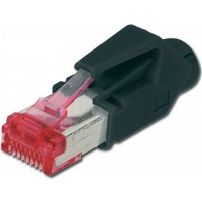Digitus A-MO6 8/8 HRS RJ-45 Zwart, Metallic, Rood kabel-connector - [A-MO6 8/8 HRS]