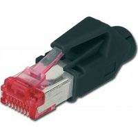 Digitus A-MO6 8/8 HRS RJ-45 Zwart, Metallic, Rood kabel-connector - [A-MO6 8/8 HRS]