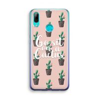Cactus quote: Huawei P Smart (2019) Transparant Hoesje