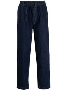 YMC pantalon en jean Alva à lien de resserrage - Bleu