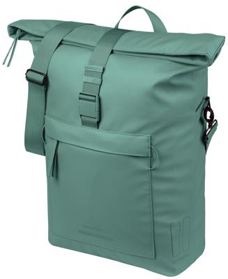 Basil Fietsschoudertas brooklyn mik 17l 14 x 32 x 40 cm - groen Basil Fietsschoudertas brooklyn mik 17l 14 x 32 x 40 cm - groen
