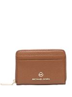 Michael Michael Kors portefeuille zippé à plaque logo - Marron