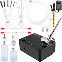 VEVOR Mini Airbrush Set Compressor Dubbelwerkende Spuitpistool Spuitpistool