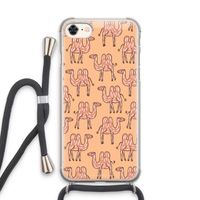 Kameel: iPhone 7 Transparant Hoesje met koord