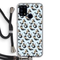Zeemeermin: Samsung Galaxy M31 Transparant Hoesje met koord