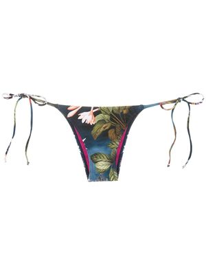 Lygia & Nanny bas de bikini Thai imprimé - Bleu