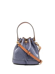 Tory Burch sac seau T Monogram - Bleu