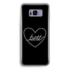 Best heart black: Samsung Galaxy S8 Plus Transparant Hoesje