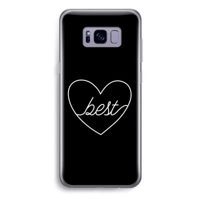 Best heart black: Samsung Galaxy S8 Plus Transparant Hoesje