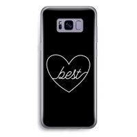 Best heart black: Samsung Galaxy S8 Plus Transparant Hoesje