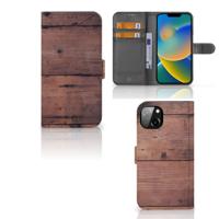iPhone 14 Plus | Book Style Case | Old Wood