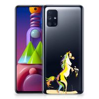 Samsung Galaxy M51 Telefoonhoesje met Naam Horse Color - thumbnail