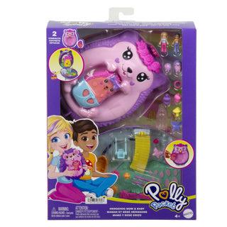 Polly Pocket Hedgehog mam en pap compact