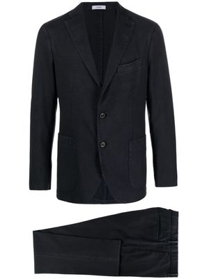 Boglioli costume boutonné à revers crantés - Bleu