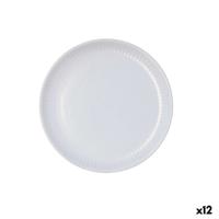 Dessertbord Bidasoa Moana Grijs Keramisch Ø 21,5 cm (12 Stuks)