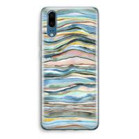 Watercolor Agate: Huawei P20 Transparant Hoesje