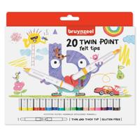 Bruynzeel - viltstiften twin point 20 stuks