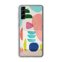 Bold Rounded Shapes: Samsung Galaxy S21 Plus Transparant Hoesje
