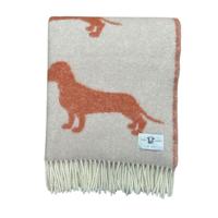 Plaid wol Teckel Rust